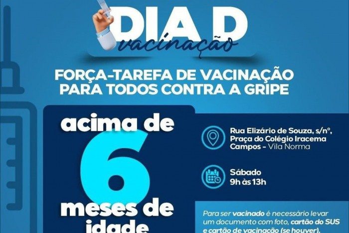 Meriti realiza força-tarefa de vacinação contra a gripe na Vila Norma