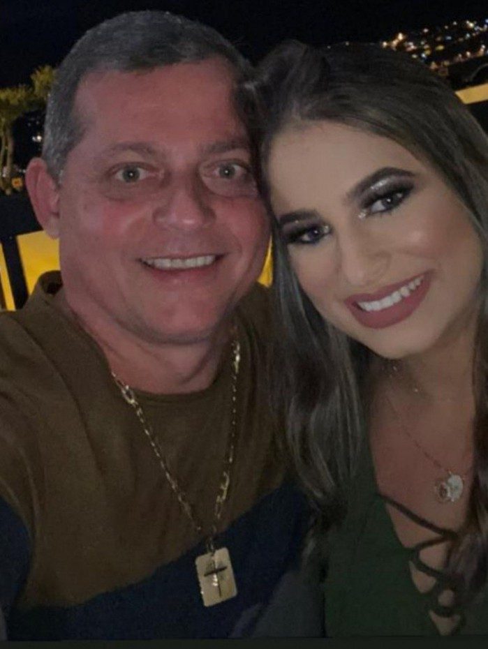 Sargento Joel e a esposa Priscila Silva 

