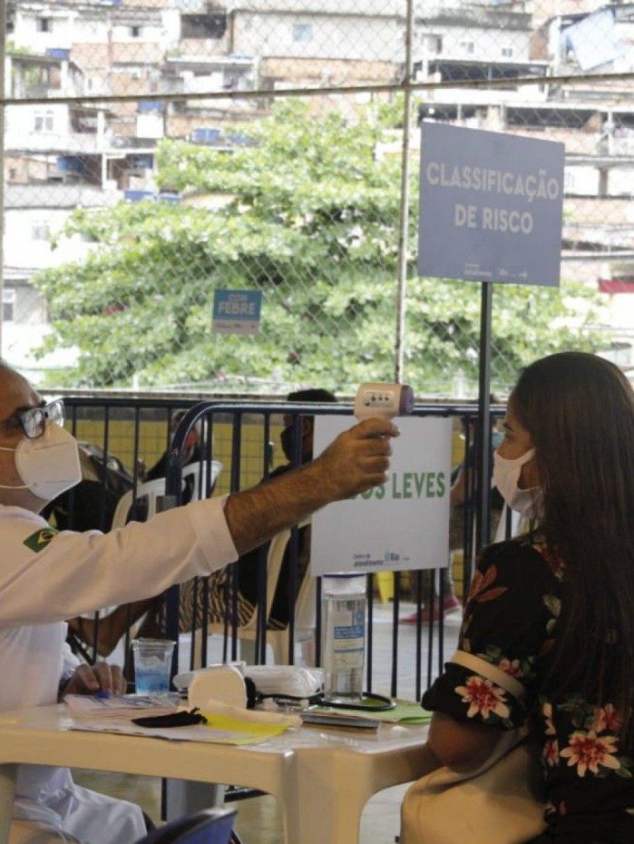 Prefeitura do Rio inaugurou polo de atendimento para casos de gripe na Vila Olímpica do Complexo do Alemão - MARCOS PORTO/AGÊNCIA O DIA