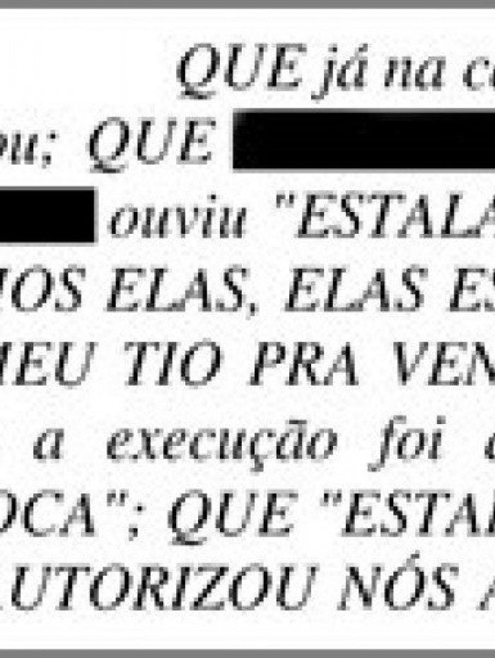 Testemunha diz que Estala confessou morte de crian&ccedil;as