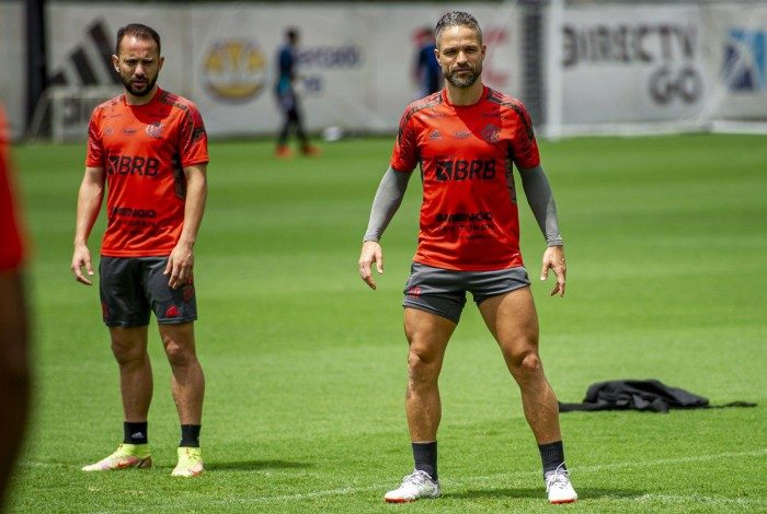 Everton Ribeiro  e Diego  - Flamengo