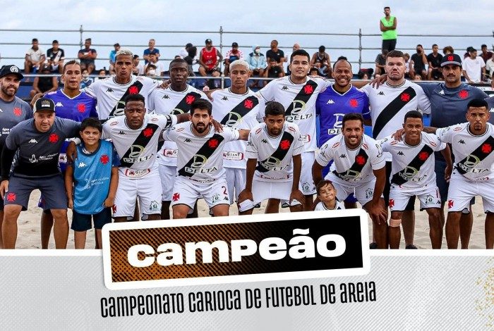 O Vasco superou o Flamengo nos pênaltis e conquistou o Carioca 2021 de Futebol de Areia