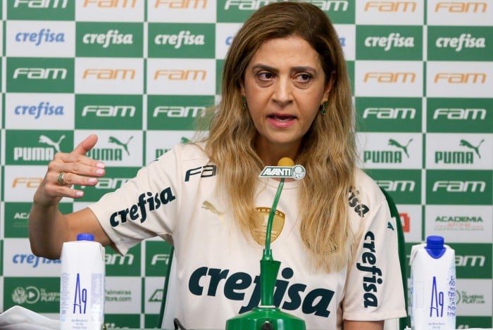 A presidente do Palmeiras, Leila Pereira, tomou posse nesta semana
