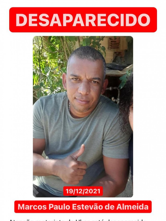 Marcos Paulo Estevam de Almeida desapareceu após uma corrida na noite de sábado
