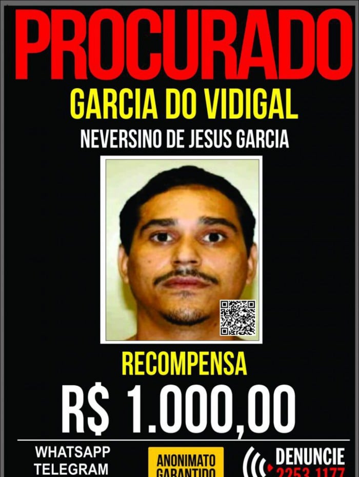 Garcia do Vidigal teria sido morto por cometer roubos não autorizados