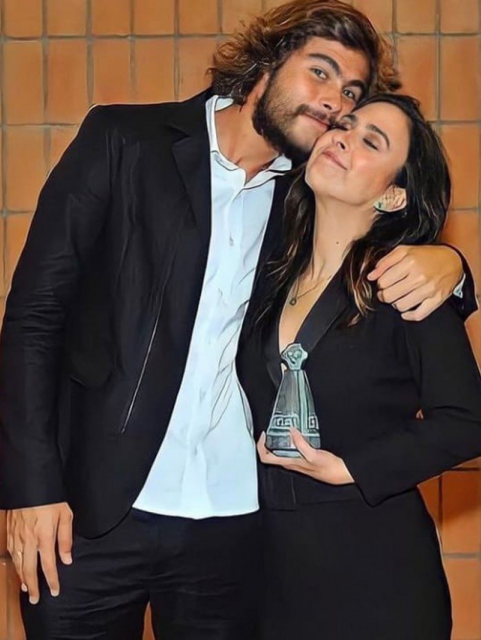 Rafael Vitti e Tatá Werneck com a filha, Clara Maria 