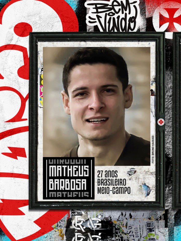 Matheus Barbosa é a 11ª contratação do Vasco para 2022