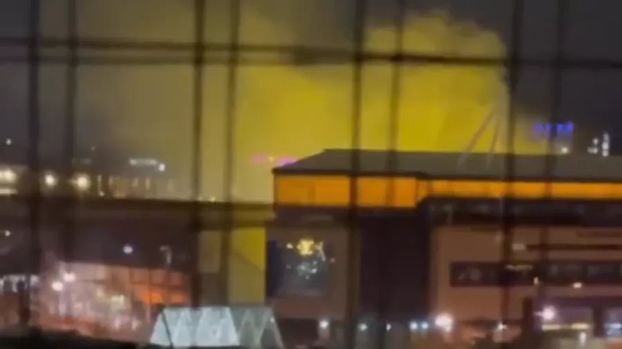 Incêndio no estádio do Wolverhampton, na Inglaterra