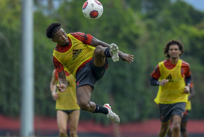 Marinho foi anunciado pelo Flamengo e já treinou com os novos companheiros 