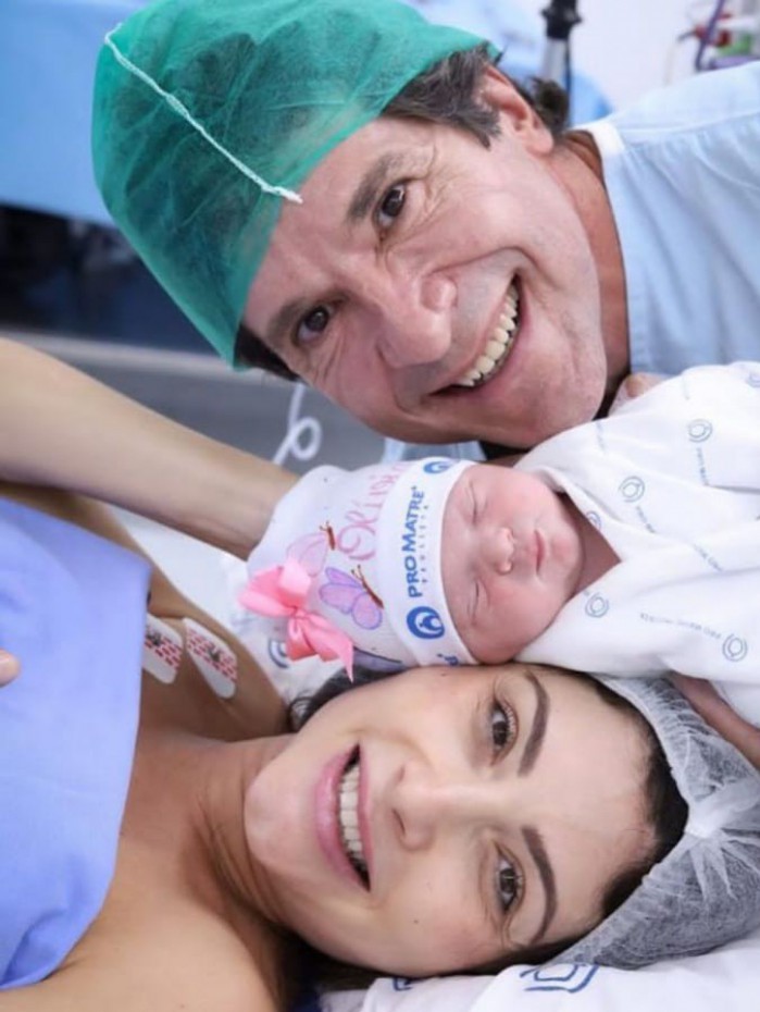 Daniel anuncia nascimento da filha, Olívia