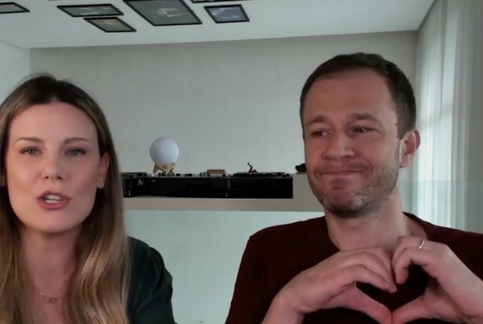 Daiana Garbin e Tiago Leifert