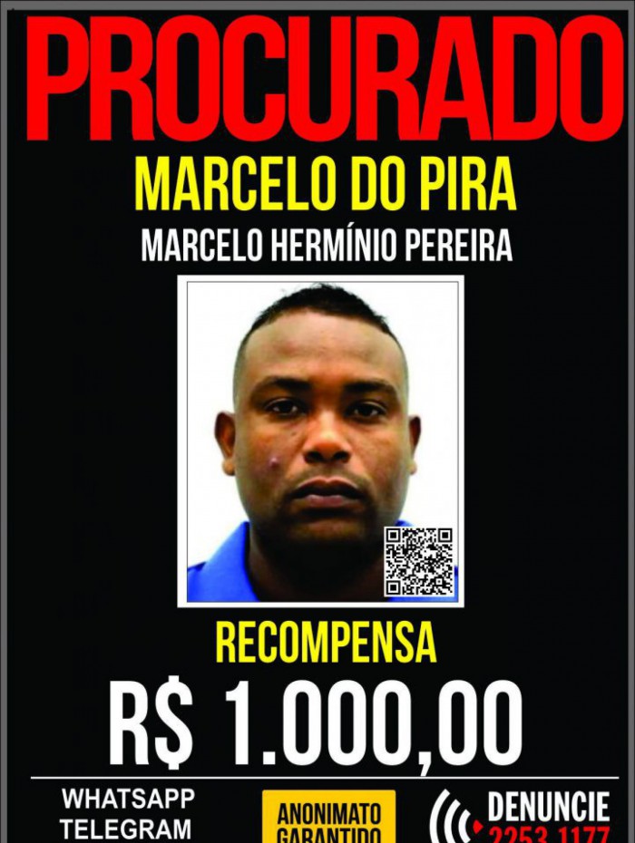 'Marcelinho do Pira' um dos maiores chefes do tráfico de São Gonçalo é preso
