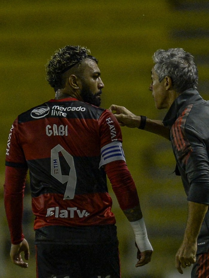 Gabigol e Paulo Sousa --- Flamengo - Marcelo Cortes / Flamengo