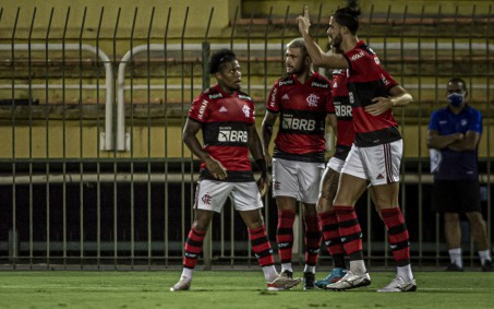 Com direito a golaços de Arrascaeta e Diego, Flamengo goleia o Nova Iguaçu
