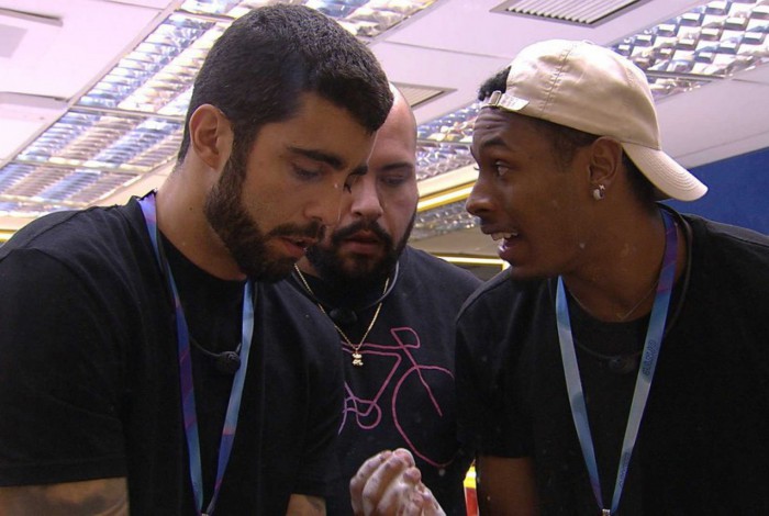 Pedro Scooby, Tiago Abravanel e Paulo André no 'BBB 22'