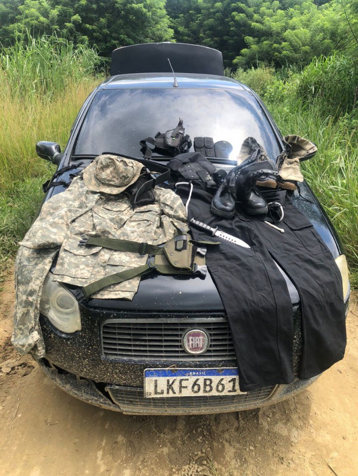 Material apreendido pela PM em Serop&eacute;dica