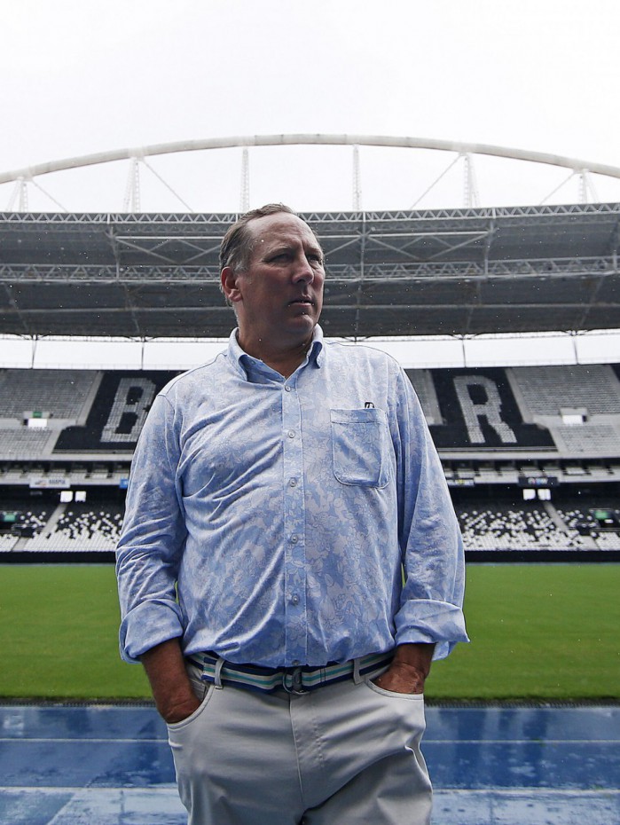 John Textor, novo investidor do Botafogo, no Estádio Nilton Santos - Vítor Silva / Botafogo