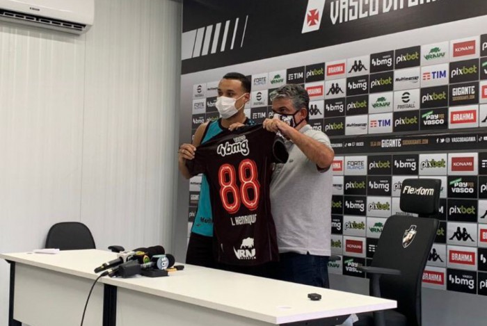 Luiz Henrique vai atuar pelo Vasco com a camisa 88