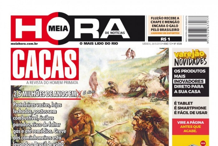Inspirada em famosa revista de celebridades, capa de maio de 2018 retratou caminhoneiros