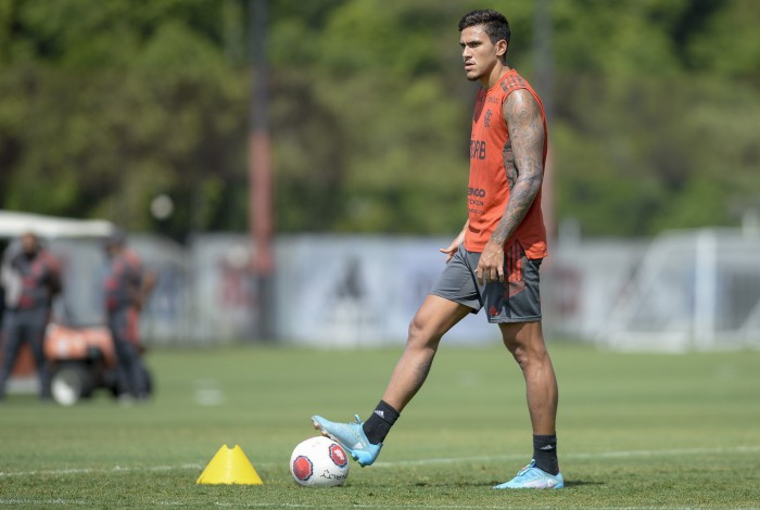 Pedro no treino no Ninho - 04-03-2022 