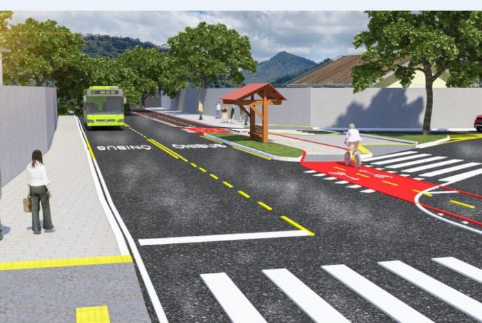 O projeto irá conectar a ciclovia da Transoceânica com a ciclovia do bairro ao longo da principal via, a Estrada Irene Lopes Sodré.  