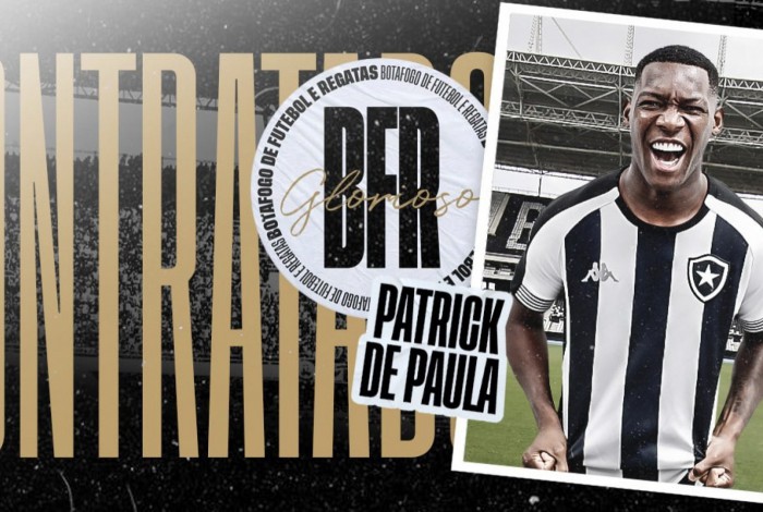 Patrick de Paula foi anunciado oficialmente pelo Botafogo