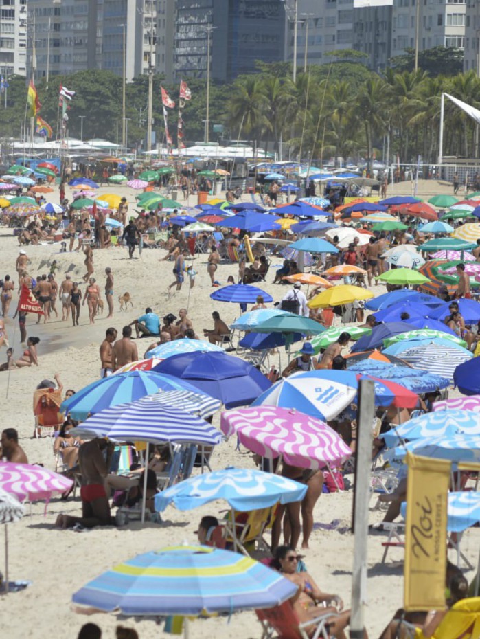 Praia do Leme, na Zona Sul do Rio