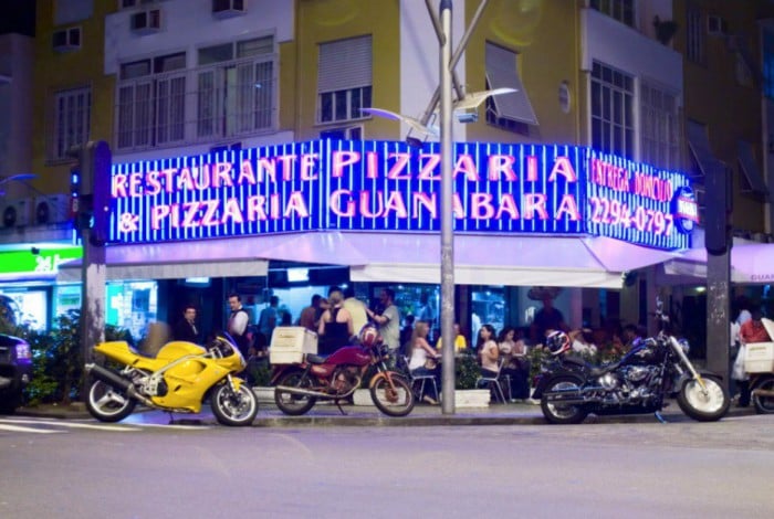 Pizzaria Guanabara, point tradicional entre os cariocas no bairro do Leblon, na Zona Sul do Rio 
