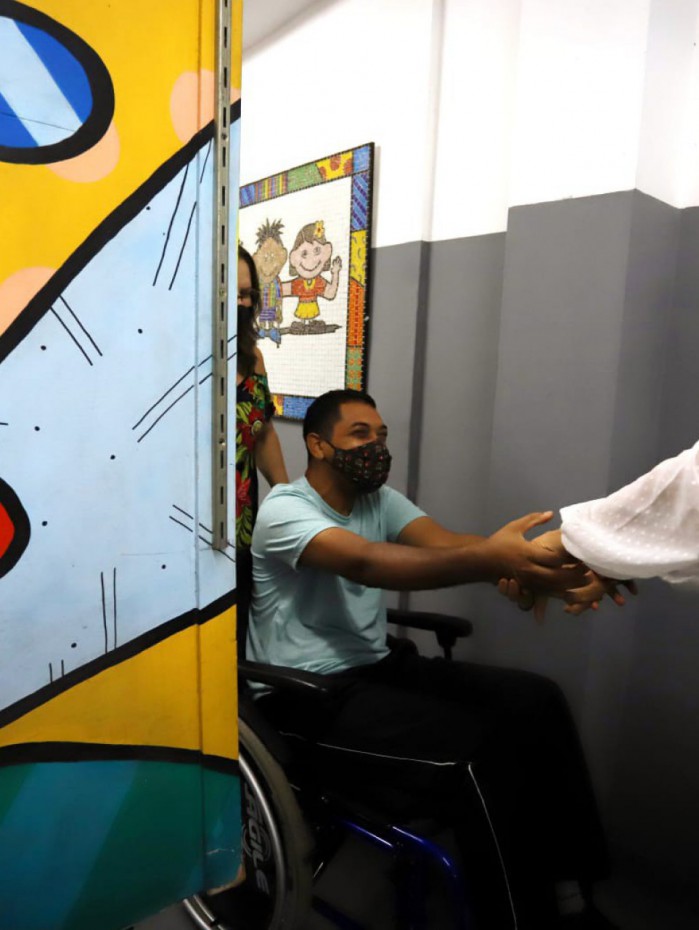 O espaço recebeu o nome do ex-aluno da unidade, Lucas José Villela Braga