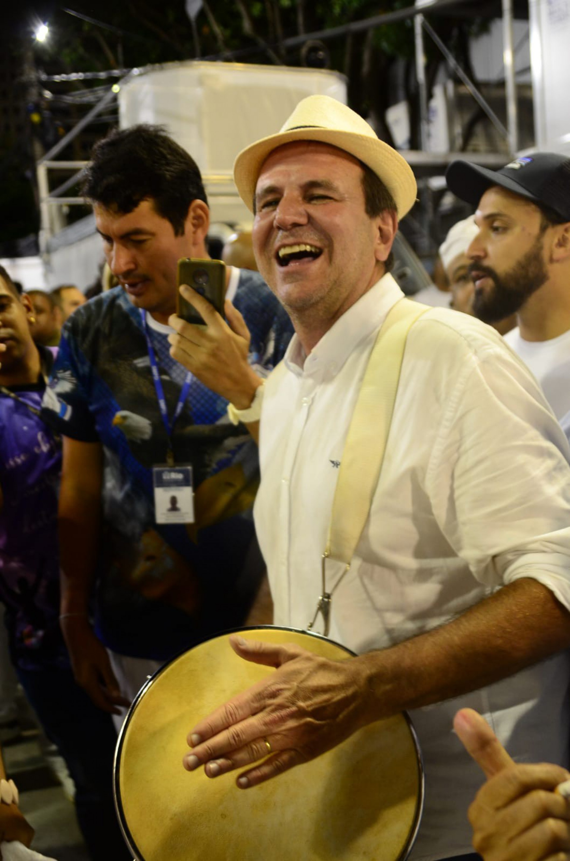 Marquês de Sapucaí recebe cerimônia de lavagem na noite deste domingo  - Foto: Marcelo Moura