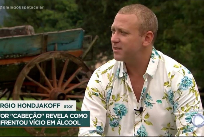 S&eacute;rgio revelou que teve dificuldade em admitir a interna&ccedil;&atilde;o por se sentir envergonhado