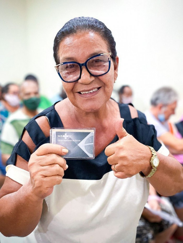 A cuidadora de idosos Nilda Maria achou a palestra muito produtiva