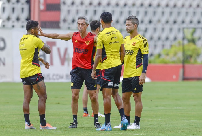 Paulo Sousa  e  jogadores / Flamengo