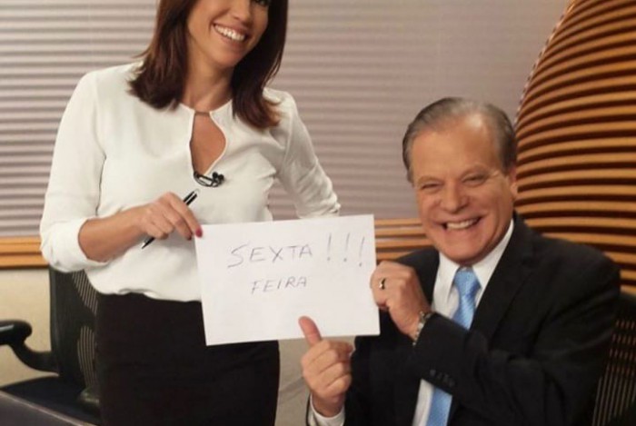 Ana Paula Araújo e Chico Pinheiro dividiam a bancada do 'Bom Dia Brasil'