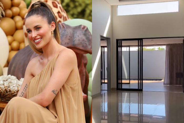 Modelo mostrou com detalhe cada cômodo da casa, que ainda não está decorada