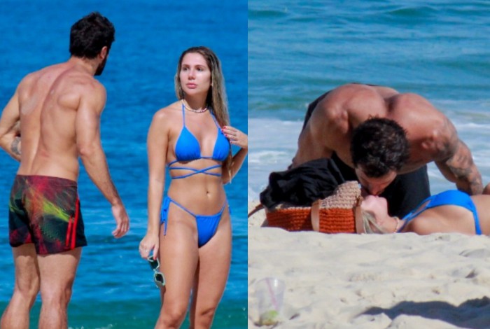 Carol Portaluppi curte dia de sol em Ipanema em clima de romance com novo affair