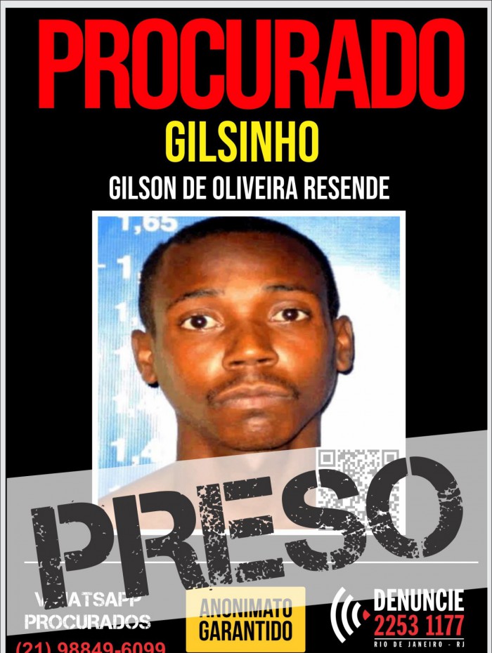Gilsinho estava foragido desde 2019, quando deixou a cadeia na 'saidinha' de Natal