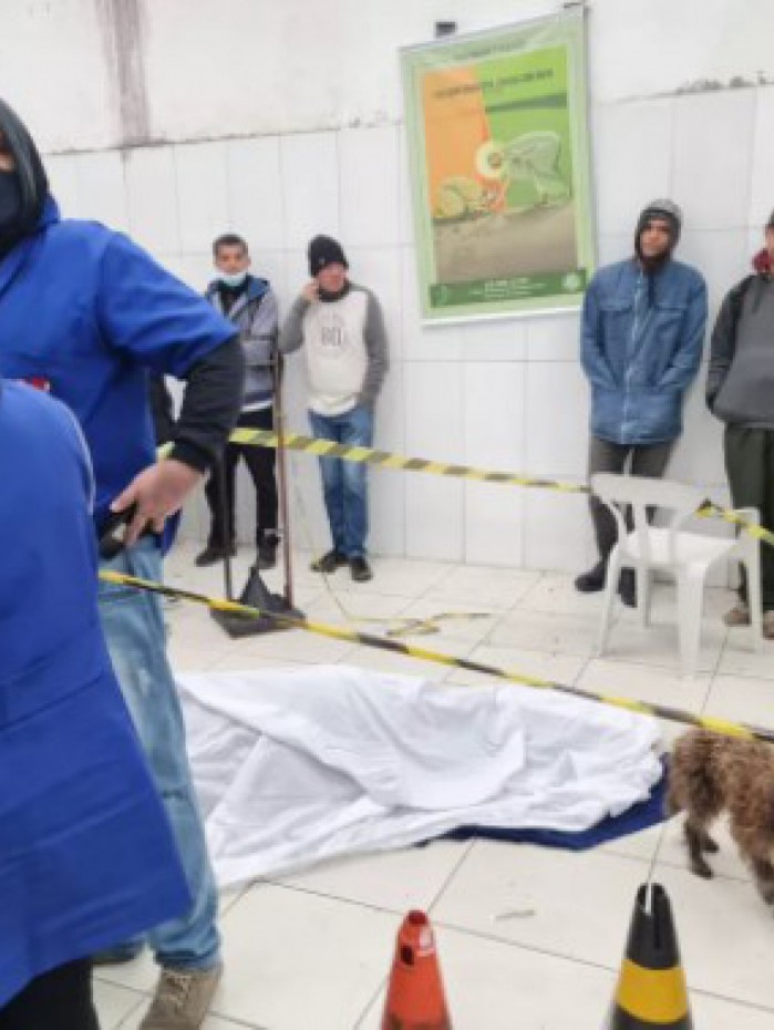 Idoso passou mal no local