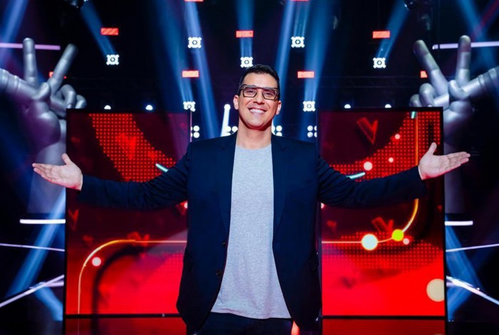 Andr&eacute; Marques no The Voice Brasil. Apresentador est&aacute; deixando a TV Globo ap&oacute;s 27 anos na emissora