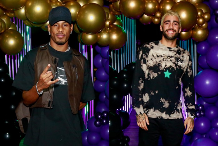 Paulo André e Pedro Scooby marcaram presença em festa de Douglas Silva no Rio