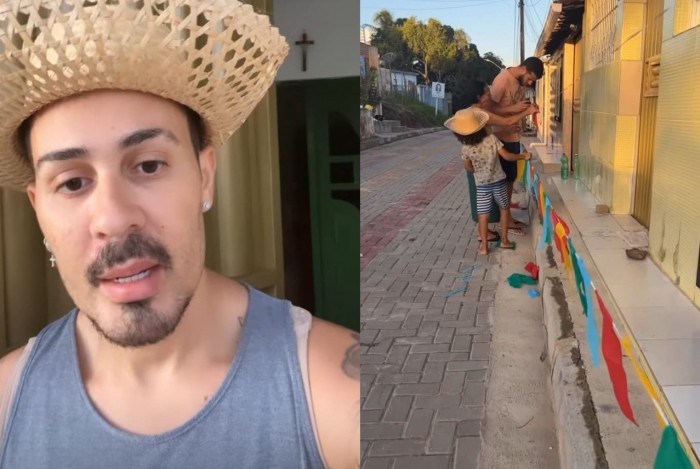 Carlinhos Maia mostrou detalhes de festa junina na vila 
