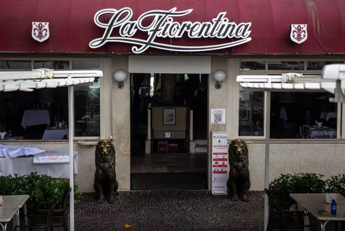 Restaurante La Fiorentina, localizado no Leme