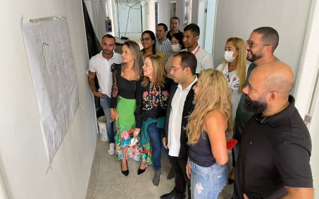 Saúde visita instalações do futuro Centro Pediátrico do Hospital Conde Modesto Leal