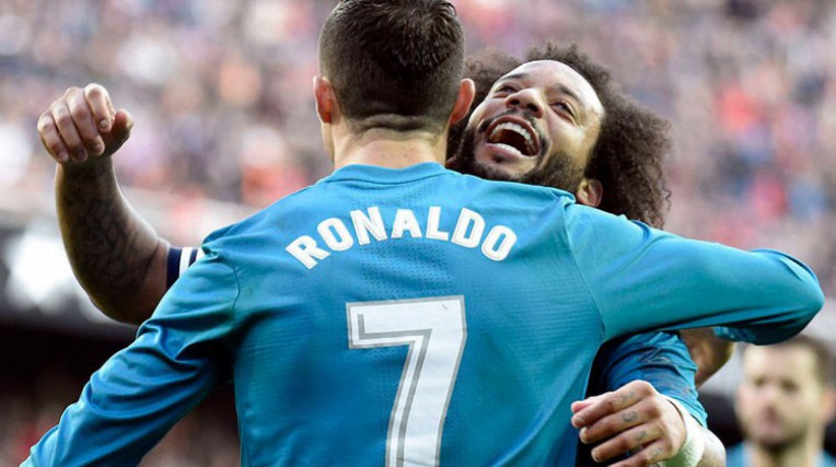 Cristiano Ronaldo diz que Marcelo é dos maiores craques com quem