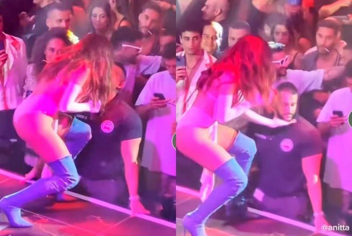 Anitta nega beijo em segurança