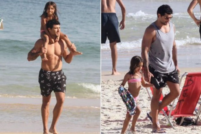 Jesus Luz com a filha, Malena