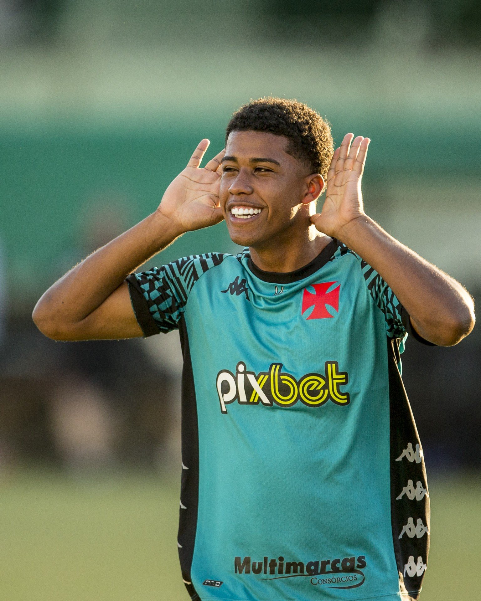 Andrey no treino do time de futebol profissional do Club de Regatas Vasco da Gama