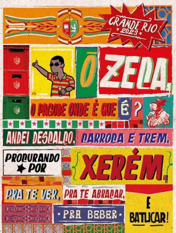 Grande Rio exibe logo oficial do enredo em homenagem a Zeca Pagodinho