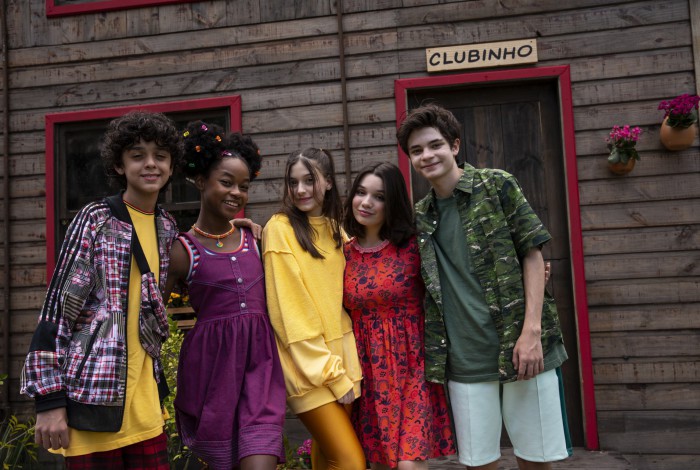 O elenco de 'Turma da Mônica', que está de volta em série que estreou no Globoplay
