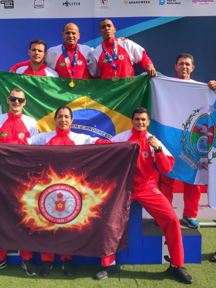 CBMERJ conquista medalhas de ouro e bronze em competição na Holanda